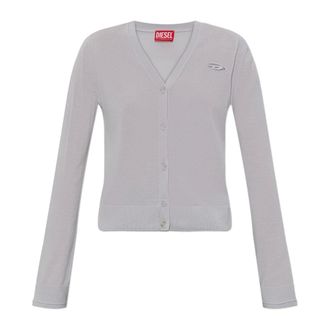 Diesel Truien & Vesten, Dames, Grijs, XL, Wol, M-Alima Wool Cardigan