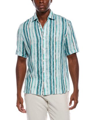 Isaia Linen Sport Shirt