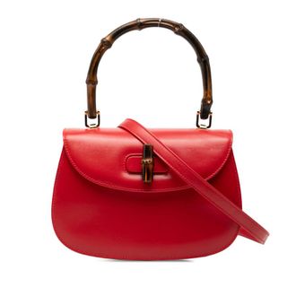 Gucci Pre-owned Gucci Small Calfskin Bamboo Night Ladies 000 46 0188