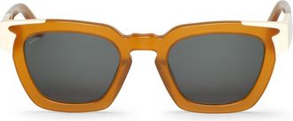 Mr.Boho Logan BCG36-11 Mens Sunglasses Brown Size 49