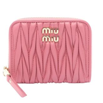 Miu Miu Pre-owned Wallets, female, Pink, Size: ONE SIZE Pre-owned Matelasse MIU Leather Coin Case