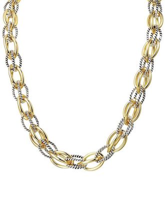 Liv Oliver 18K Plated Multi-Link Necklace