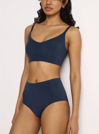 Miiyu Womens Laser-cut stretch high-waist bikini panty Recycled nylon