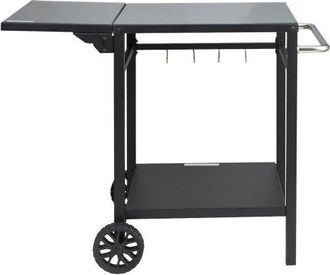 OEM Servierwagen K&uuml;chenwagen 97,2 X 64 X 75,5 Cm Outdoor-grill-esswagen Mit Doppelter Ablage, Beweglicher Grilltisch F&uuml;r Die Zubereitung Von Speisen, Mult