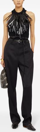 Jil Sander Womens Black Stretch Cotton Top - Size EU 34 (Womens)