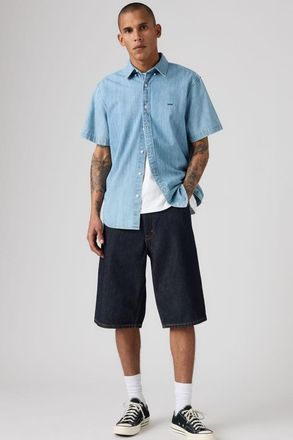Levi's Short 470 Baggy - Uomo - 29 - Lavaggio scuro / Rinse Ruler