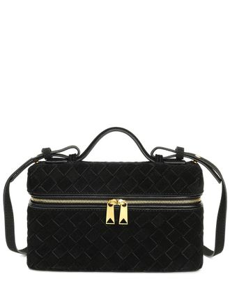 Tiffany & Fred Woven Suede Leather Camera Bag