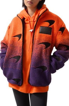 Reiss x McLaren Drift Ombr&eacute; Fleece Jacket in Papaya Orange/P at Nordstrom Rack, Size Xx-Large