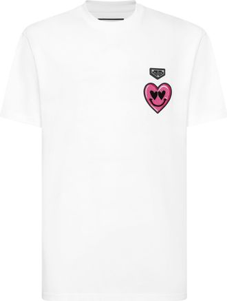 Philipp Plein Ronde Hals T-shirt Glimlach