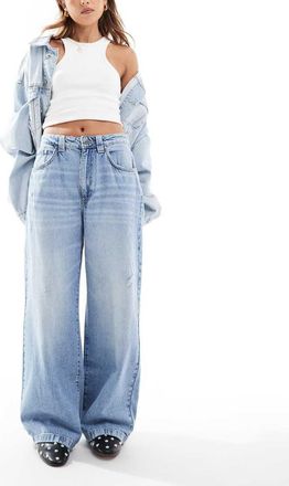 Cotton On low rise super baggy jeans in breeze blue