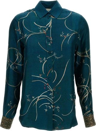 Pierre-Louis Mascia Dames, Blouses & Shirts, Blauw, Maat: XL Zijde