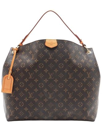 Louis Vuitton Brown Monogram Canvas Graceful Mm Hobo (Authentic Pre-Loved)