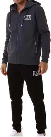Emporio Armani Sportief Trainingspak voor een Actieve Levensstijl - Heren - Trainingspakken - Grijs - S - Polyester - Fitness