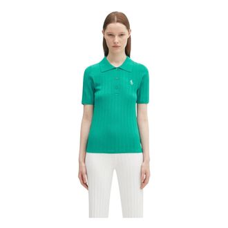 Sporty & Rich SRC Polo a Costine - - Tops - Donna - Verde - L