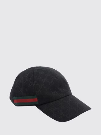 Gucci Cappello da baseball a righe in jacquard con monogramma GG