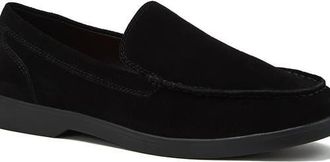 Lands End Essential Suede Loafers in Black at Nordstrom, Size 10.5