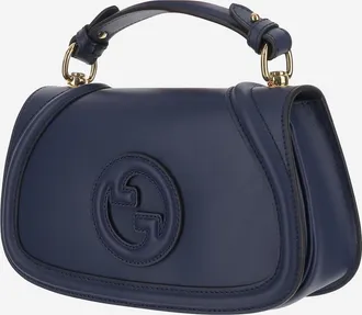Gucci Womens Small Blondie Bag Blue Calf Skin Shoulder