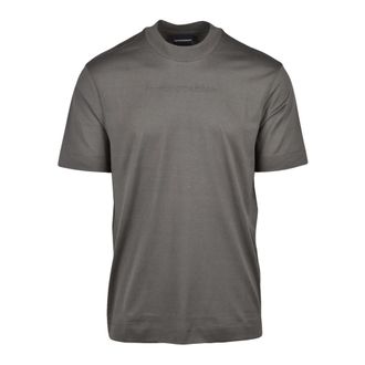 Emporio Armani t-shirt - Heren - T-shirts - Groen - 3XL - Katoen - Tops