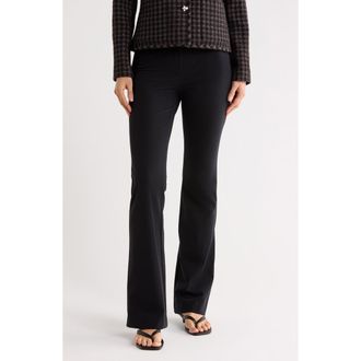 Lafayette 148 New York Waldorf Flare Leg Pants in Black at Nordstrom Rack, Size 10