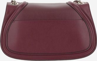 Gucci Womens Blondie Shoulder Bag With Chain Bordeaux Calfskin