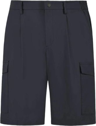 People of Shibuya Bermuda Shorts Pm 931 - Heren - Korte Broeken - Blauw - M - Polyester - Korte Broeken