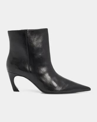 Schutz 75mm Lexi Leather Ankle Boots