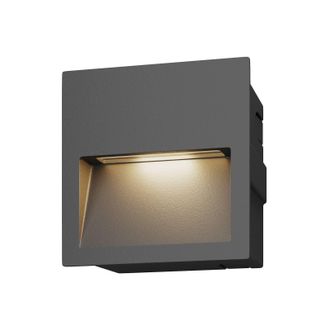 Lucande Lucande L&aacute;mpara De Pared Exterior loya En Negro Aluminio