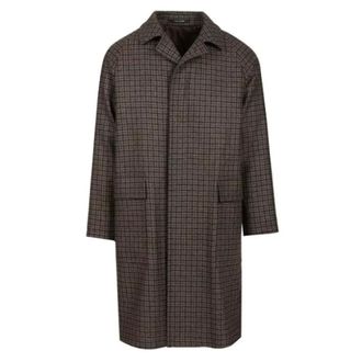 Tagliatore Single-Breasted Coats, male, Brown, Size: L Loyd Coat