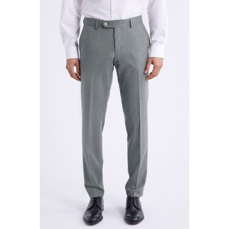 BOSS Genius Slim Fit Flat Front Stretch Dress Pants in Beige at Nordstrom Rack, Size 40 X R