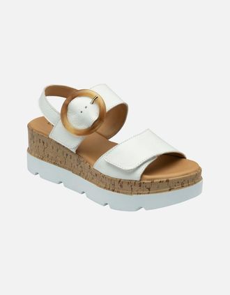Lotus Womens Cammie Womens Sandals - White - Size: 5