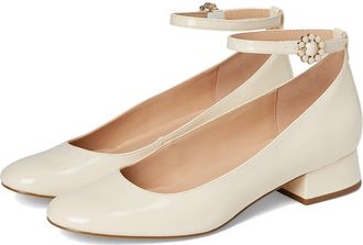 Bandolino Lexy High Womens Heels Ivory Patent : 5.5 M, Leather
