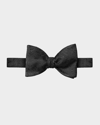 Eton Men & apos;s Pre-Tied Paisley Silk Bow Tie