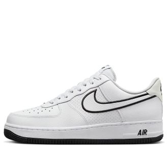 Nike Air Force 1 07 Embroidered Swoosh - White Black FJ4211-100