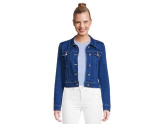 Lilly Pulitzer Seaspray Denim Jacket Womens Coat Medium Wash : XXS, Cotton/Denim/Spandex