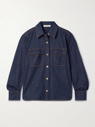 Zimmermann Camicia In Denim Illuminate - Blu