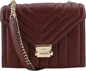 Michael Kors Pre-owned Shoulder Bags, female, Red, Size: ONE SIZE Pre-owned Leather Shoulder Bag