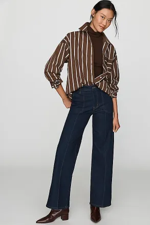 Frame Denim Le Slim Palazzo High Rise Wide Leg Jeans
