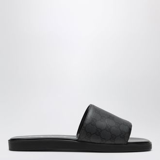 Gucci Sandalo slider Generation nero in tela GG