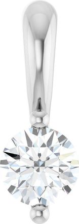 Diamond2Deal 14k Gold 1/10 CT Lab-Grown Diamond Pendant