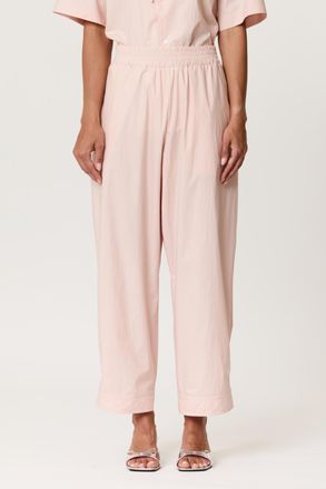 Plan C Parachute Trouser With Side Detail In Baby Pink