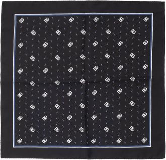 Dolce & Gabbana Pocket Pouch met DG Print - Heren - Accessoires - Zwart - ONE Size - Leer - Accessoires
