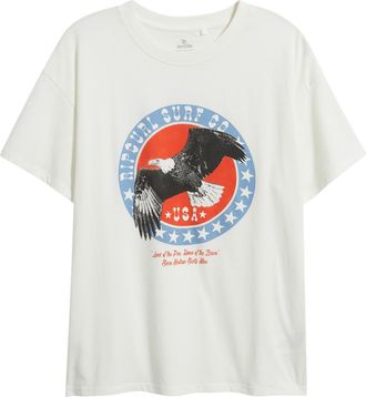 Rip Curl Cotton Graphic T-Shirt in Bone at Nordstrom, Size Xx-Small