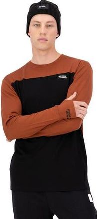 Mons Royale Yotei Tech Long-Sleeve Top - Mens in Sienna/black at Nordstrom, Size X-Large