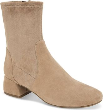 Gentle Souls Womens Emily Suede Bootie In Mushroom