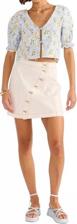 Minkpink Meadow Tie Top In Ditsy