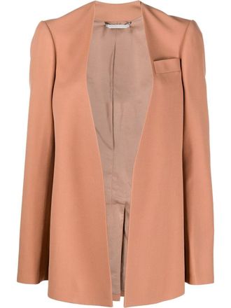 Stella McCartney no pallets blazer - women - Wool - 42 - Pink