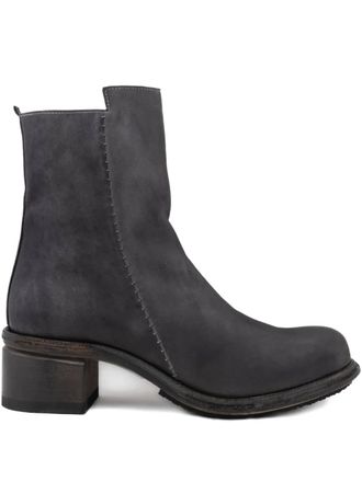 Shoto zip block-heel boots - Grijs