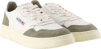 Autry Mens Medalist Low Sneakers - Autry Leather White Calfskin Shoes