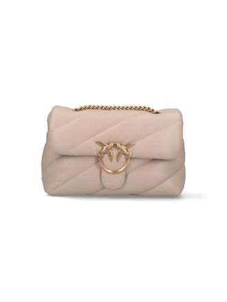 Pinko Classic Love Puff Crossbody Bag - Beige