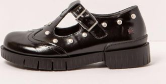 The Art Company Womens 1834S Leather Oxford Shoe In Black